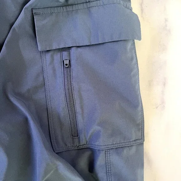 All in Motion Women's Active Light Mid-Rise Cargo Joggers, Blue Storm, Size M - Picture 6 of 9